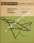 South Eastern Division Timetable - Mainline and Suburban Passenger Services - 18 April 1966 to 11 June 1967 by British Rail Southern Region 